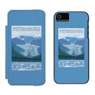 Capa Carteira Incipio Watson™ Para iPhone 5 Cena da geleira - Petersburgo, Alaska