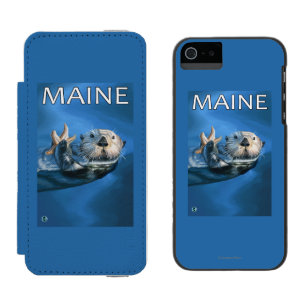 Capa Carteira Incipio Watson™ Para iPhone 5 Cena da lontra de MaineSea