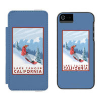 Cena do Snowboarder - Lake Tahoe, Califórnia