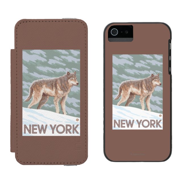 Capa Carteira Para iPhone, Incipio Cena nova de YorkWolf (Lado a lado)