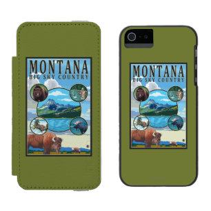 Capa Carteira Incipio Watson™ Para iPhone 5 Cenas do estado de Montana