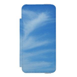 Capa Carteira Incipio Watson™ Para iPhone 5 Céu Azul com Nuvens Brancas Foto Abstrata da Natur