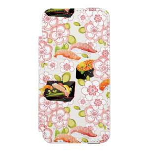 Capa Carteira Incipio Watson™ Para iPhone 5 Comida japonesa: Teste padrão 2 do sushi
