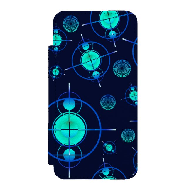 Capa Carteira Para iPhone, Incipio Connected Minds Pattern 2 (Frente do fólio)