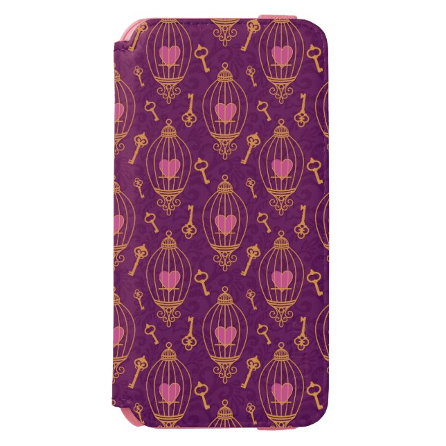 Capa Carteira Para iPhone, Incipio Coração-chave-teste padrão (Frente do fólio)