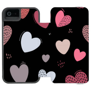 Capa Carteira Incipio Watson™ Para iPhone 5 Corações 2
