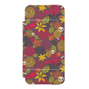 Capa Carteira Incipio Watson™ Para iPhone 5 Crânios e flores