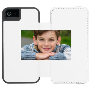Capa Carteira Incipio Watson™ Para iPhone 5 Crie a Foto do Seu Filho Personalizada em Duas Fac
