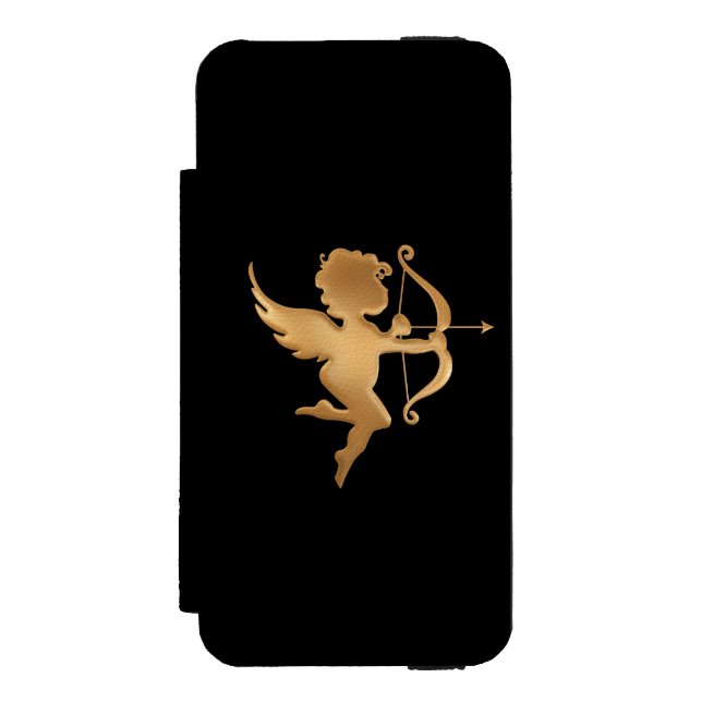 Capa Carteira Para iPhone, Incipio Cupido ouro (Frente do fólio)