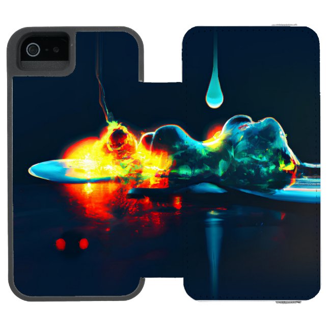 Capa Carteira Para iPhone, Incipio Depressão Líquida Brilhante (Fólio aberto)