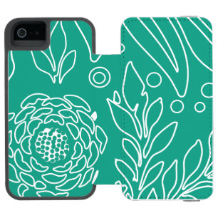 Capa Carteira Incipio Watson™ Para iPhone 5 Design Floral 34
