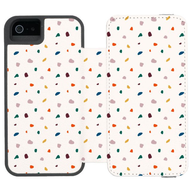 Capa Carteira Para iPhone, Incipio Divertimento Terrazzo Boho Impressão (Fólio aberto)