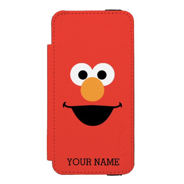 Capa Carteira Para iPhone, Incipio Elmo Face Art | Adicione seu nome (Frente do fólio)