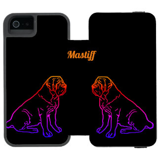 Capa Carteira Incipio Watson™ Para iPhone 5 English Mastiff Neon englische Dogge