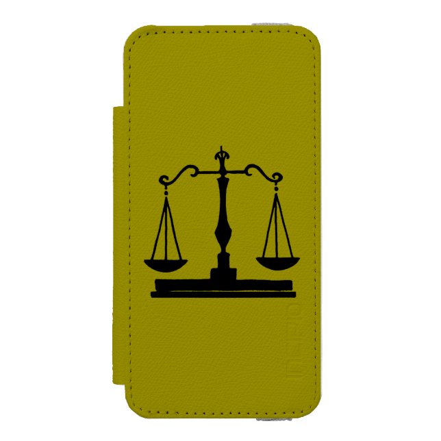 Capa Carteira Para iPhone, Incipio Escalas de justiça (Frente do fólio)