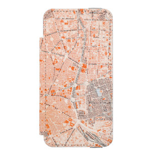 Capa Carteira Incipio Watson™ Para iPhone 5 Espanha: Mapa de Madrid, C1920