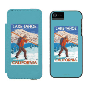 Capa Carteira Incipio Watson™ Para iPhone 5 Esquis da neve do carregando do esquiador - Lake