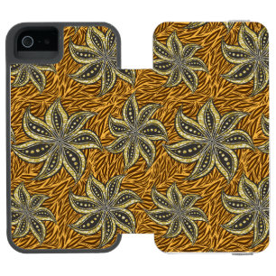 Capa Carteira Incipio Watson™ Para iPhone 5 Estilo de Batik Floral Abstrato africano