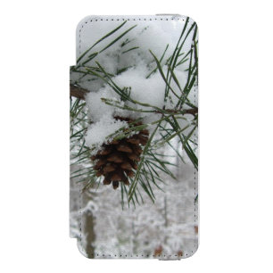 Capa Carteira Incipio Watson™ Para iPhone 5 Filo de Pinheiro Nevado Fotografia da Natureza de