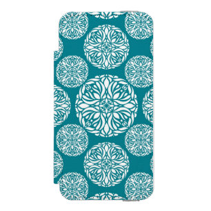 Capa Carteira Incipio Watson™ Para iPhone 5 Floco de neve floral do inverno