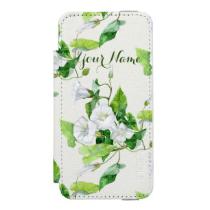 Capa Carteira Incipio Watson™ Para iPhone 5 Flor branca de algas  
