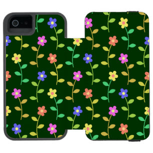 Capa Carteira Incipio Watson™ Para iPhone 5 Flores Coloridas, Padrão Floral, Verdura, Boho