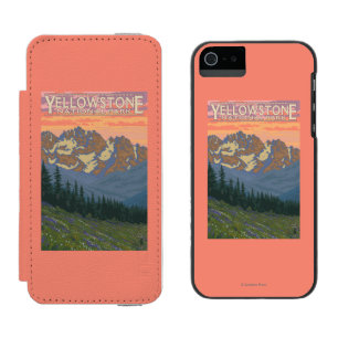 Capa Carteira Incipio Watson™ Para iPhone 5 Flores do primavera - parque nacional de