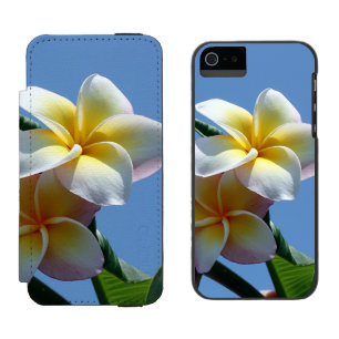 Capa Carteira Incipio Watson™ Para iPhone 5 Flores Showy do Frangipani do Plumeria