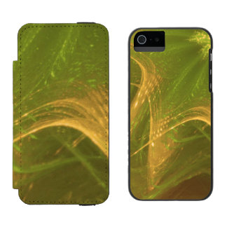 Capa Carteira Incipio Watson™ Para iPhone 5 Fractal Assimétrico Amarelo Verde