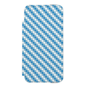 Capa Carteira Incipio Watson™ Para iPhone 5 fundo Azul-branco dos quadrados