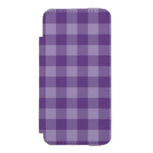 Capa Carteira Incipio Watson™ Para iPhone 5 Fundo checkered violeta