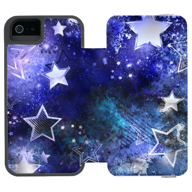 Capa Carteira Para iPhone, Incipio Fundo de Espaço com Estrelas (Fólio aberto)