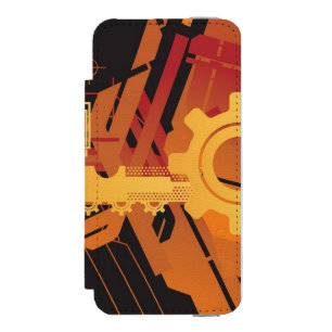 Capa Carteira Incipio Watson™ Para iPhone 5 Fundo de intervalo mínimo técnico