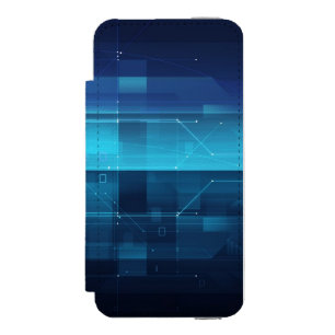 Capa Carteira Incipio Watson™ Para iPhone 5 Fundo digital da alta tecnologia