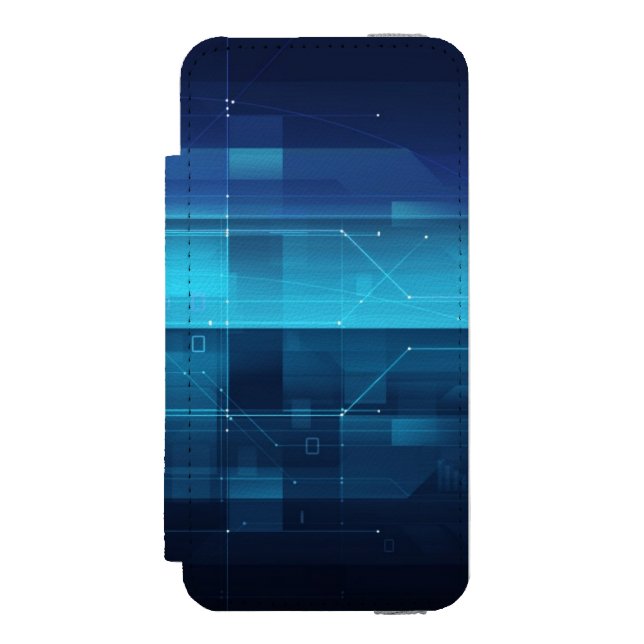 Capa Carteira Para iPhone, Incipio Fundo digital da alta tecnologia (Frente do fólio)