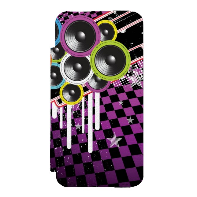 Capa Carteira Para iPhone, Incipio Fundo do Grunge (Frente do fólio)