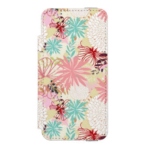 Capa Carteira Incipio Watson™ Para iPhone 5 Fundo floral 4