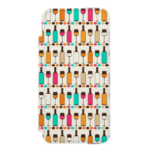Capa Carteira Incipio Watson™ Para iPhone 5 Garrafas e vidros de vinho retros