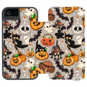 Capa Carteira Incipio Watson™ Para iPhone 5 Gatos de Halloween Festa Divertida
