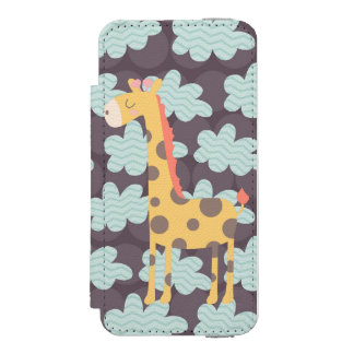 Capa Carteira Incipio Watson™ Para iPhone 5 Girafa e Nuvens