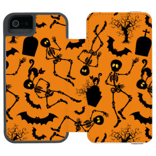 Capa Carteira Incipio Watson™ Para iPhone 5 Halloween Skeletons Macabre Dance