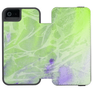 Capa Carteira Incipio Watson™ Para iPhone 5 Harmonia de Verde Suave e Lavanda
