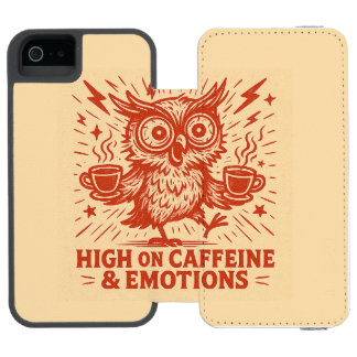 Capa Carteira Incipio Watson™ Para iPhone 5 High on Caffeine & Emotions