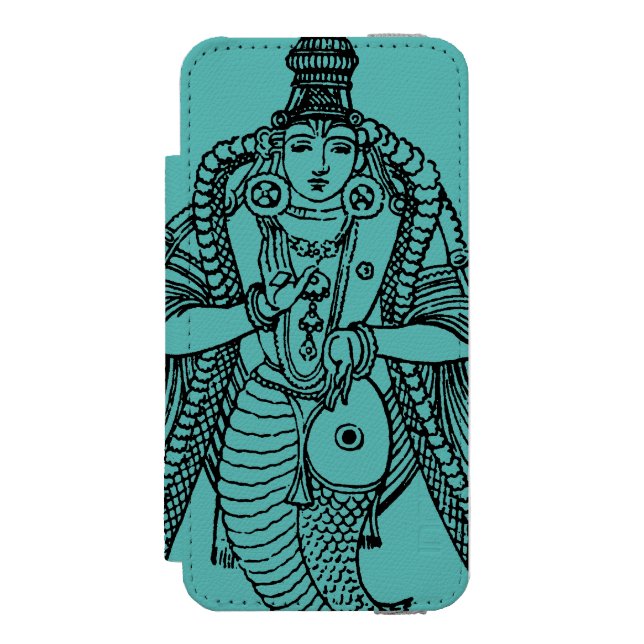 Capa Carteira Para iPhone, Incipio Hinduísmo: Vishnu (Frente do fólio)
