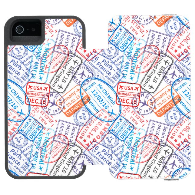 Capa Carteira Para iPhone, Incipio ícone de viagem (Fólio aberto)