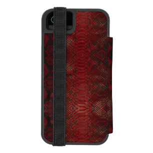 Capa Carteira Incipio Watson™ Para iPhone 5 Impressão de Python Vermelho e Negro