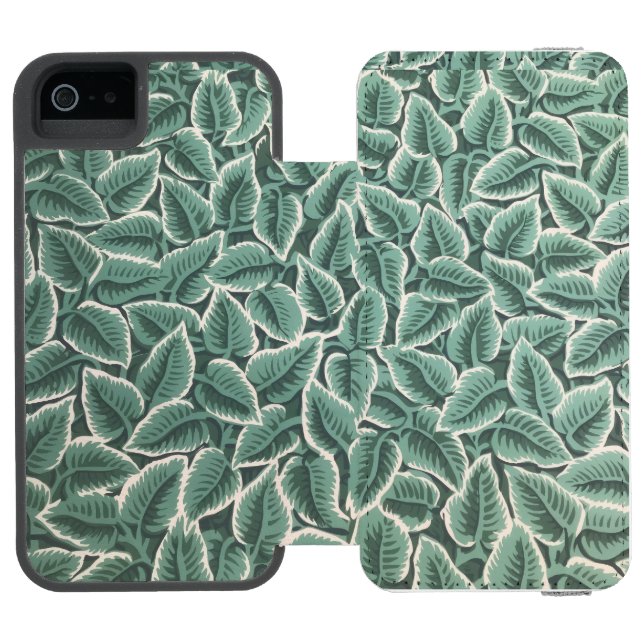 Capa Carteira Para iPhone, Incipio Jane Austen's home wallpaper notebook (Fólio aberto)