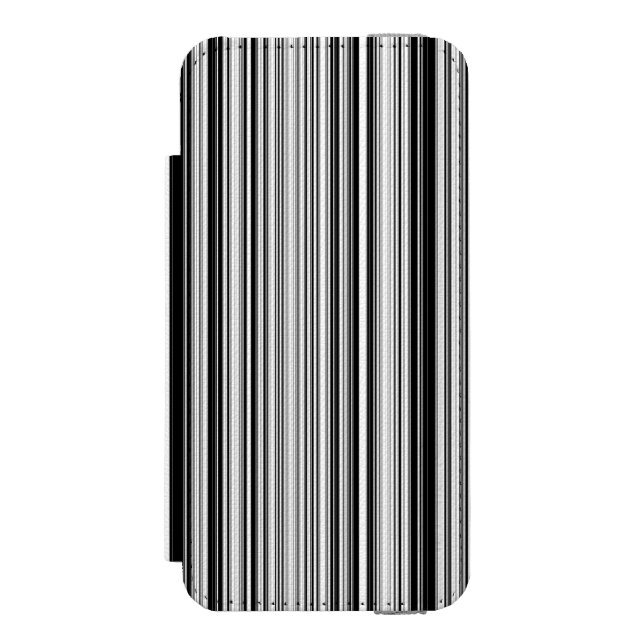 Capa Carteira Para iPhone, Incipio Linhas preto e branco (Frente do fólio)