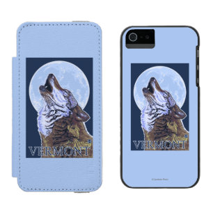 Capa Carteira Incipio Watson™ Para iPhone 5 Lobo de VermontHowling