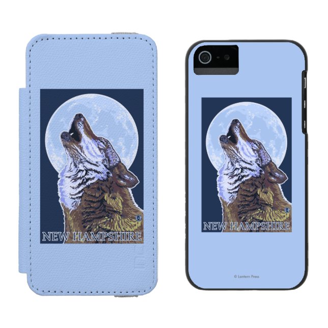 Capa Carteira Para iPhone, Incipio Lobo novo de HampshireHowling (Lado a lado)